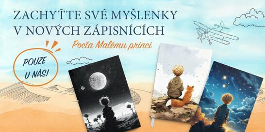 Překrásné zápisníky s Malým princem konečně v prodeji!