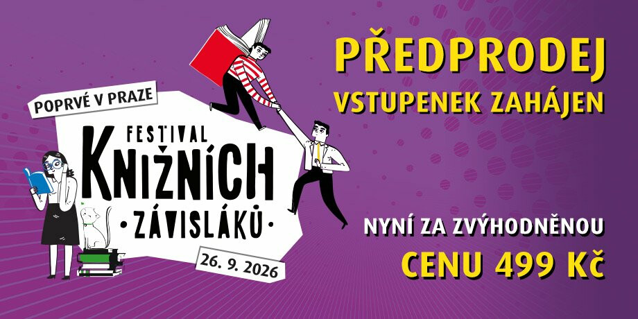 Festival Knižních závisláků 2026: Poprvé v Praze! Vstupenky v prodeji za zvýhodněnou cenu - titulní obrázek