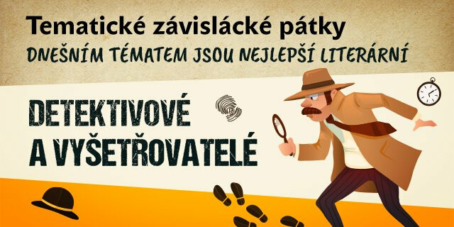 Tematický pátek #5: Nejlepší literární detektivové - titulní obrázek