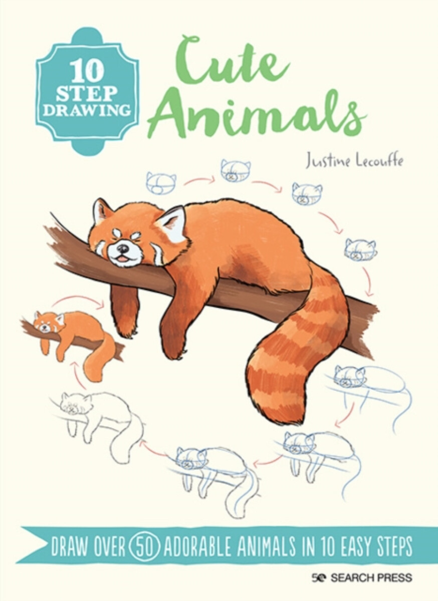 Kniha 10 Step Drawing: Cute Animals