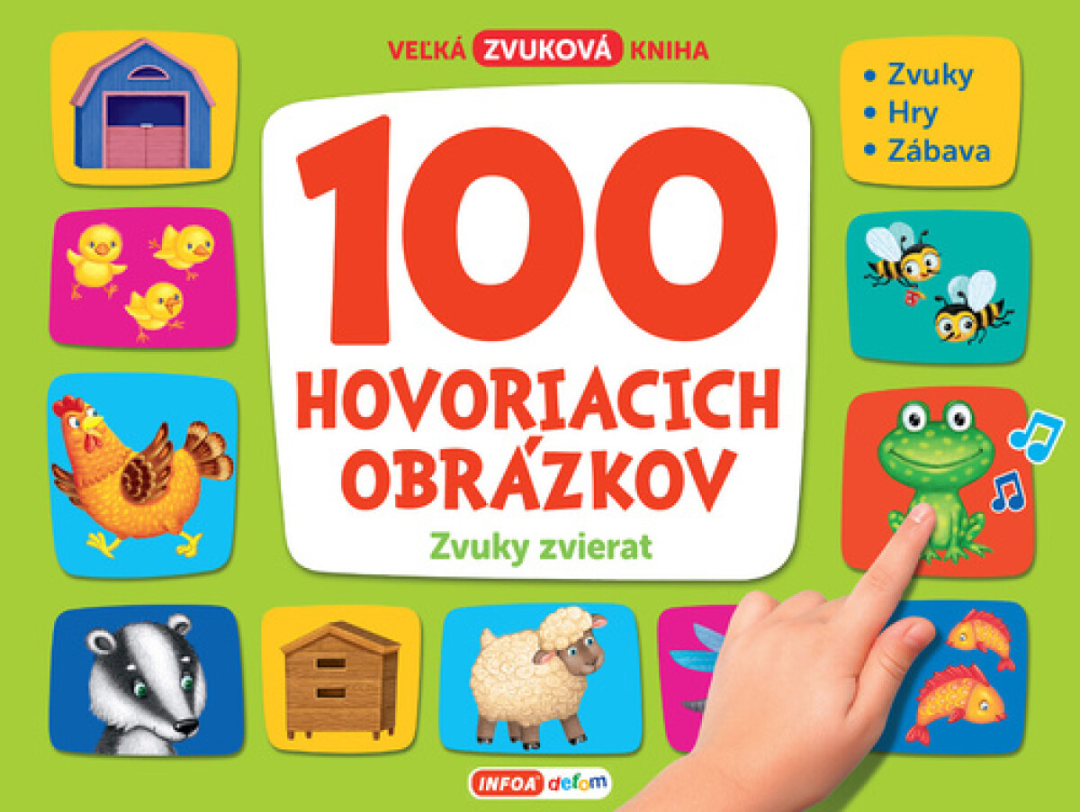 Levně 100 hovoriacich obrázkov Zvuky zvierat