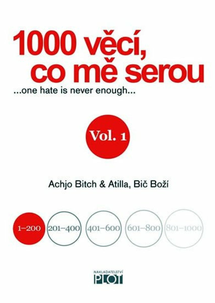 Kniha 1000 věcí, co mě serou, Vol. 1