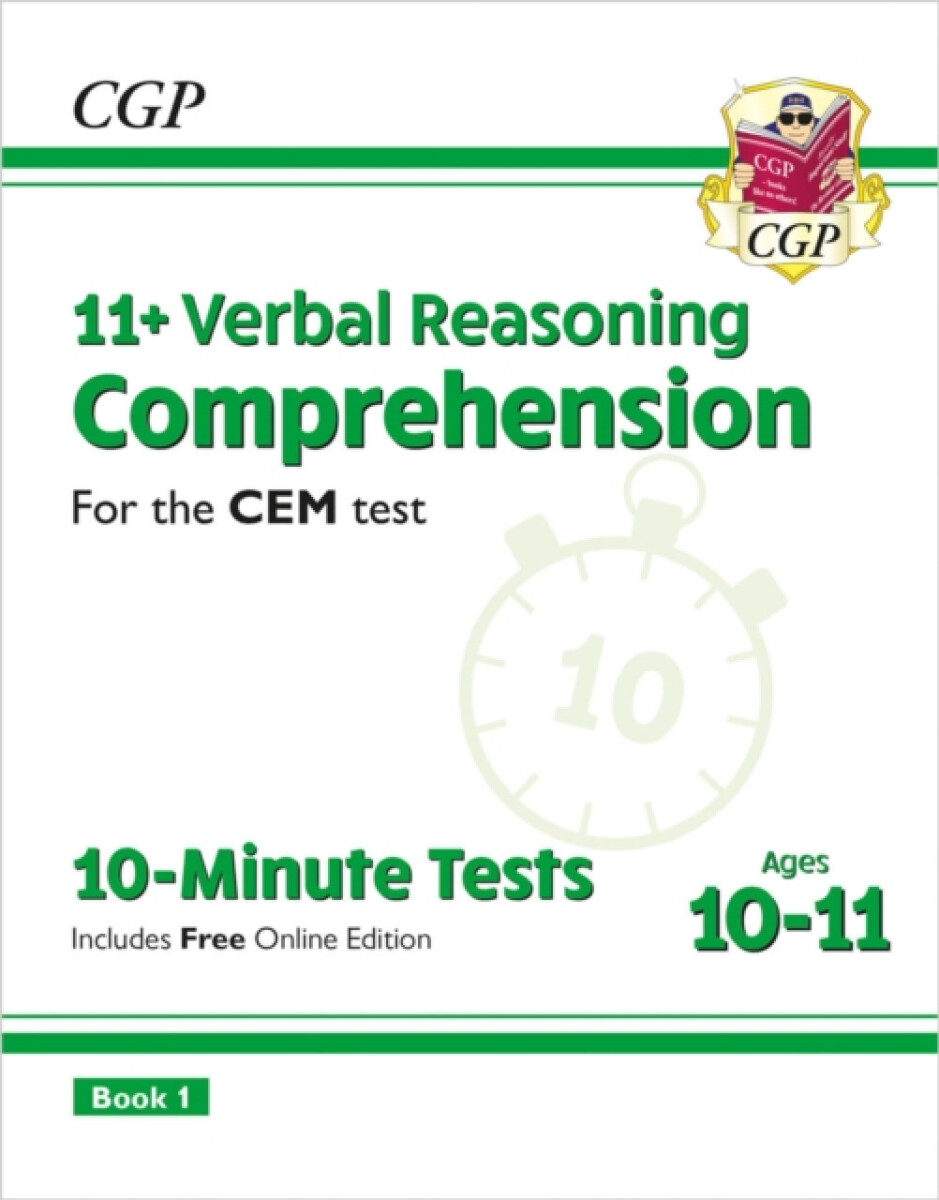 Kniha 11+ CEM 10-Minute Tests: Comprehension - Ages 10-11 Book 1 (with Online Edition)