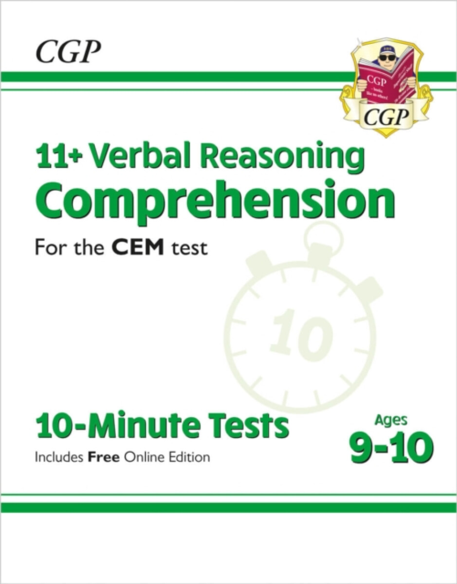 Kniha 11+ CEM 10-Minute Tests: Comprehension - Ages 9-10 (with Online Edition)