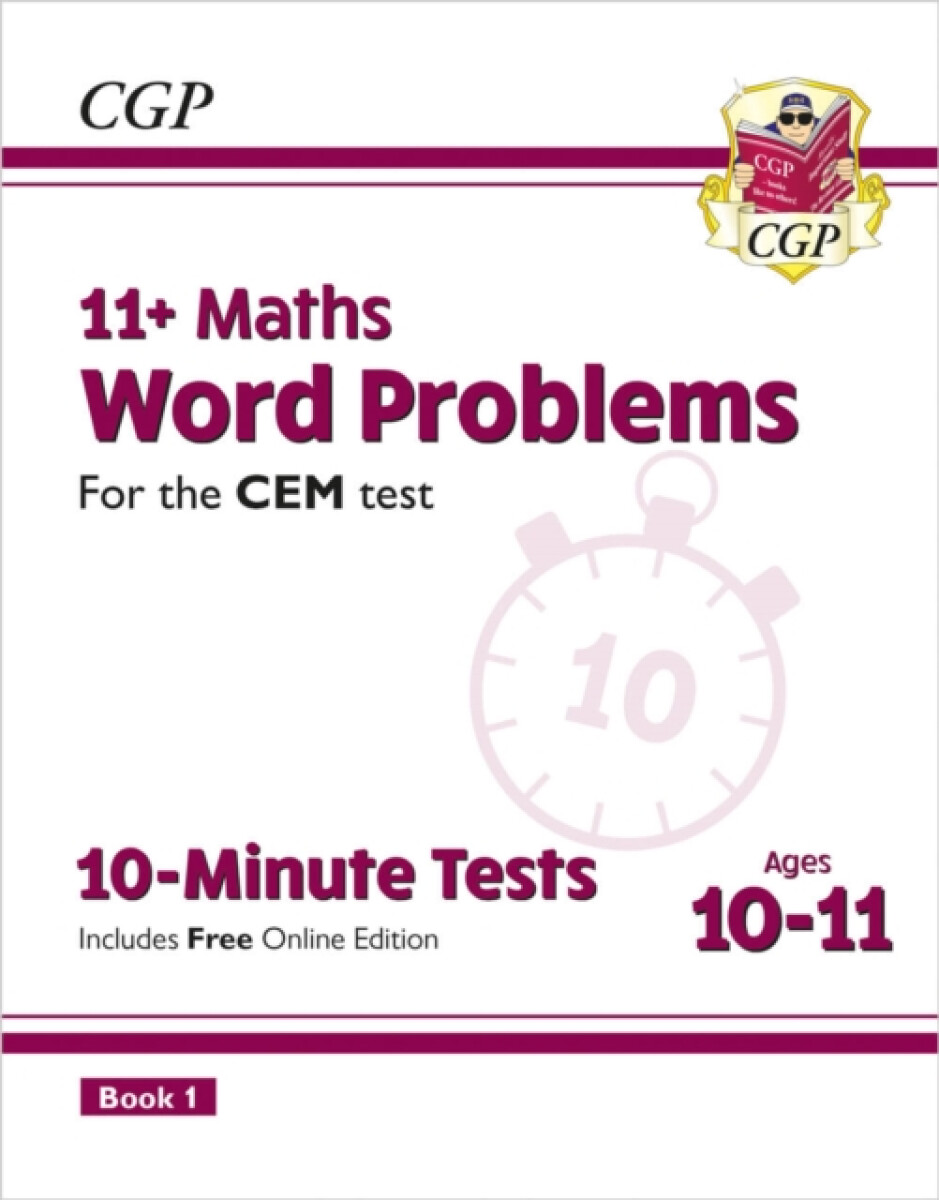Kniha 11+ CEM 10-Minute Tests: Maths Word Problems - Ages 10-11 Book 1 (with Online Edition)