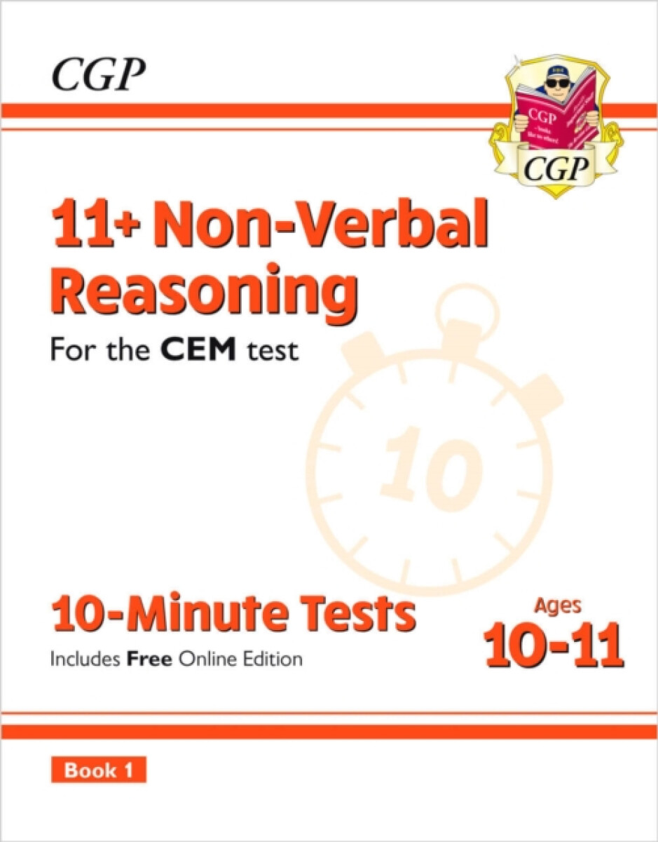 Kniha 11+ CEM 10-Minute Tests: Non-Verbal Reasoning - Ages 10-11 Book 1 (with Online Edition)