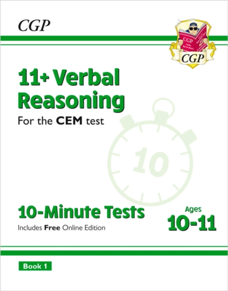 Kniha 11+ CEM 10-Minute Tests: Verbal Reasoning - Ages 10-11 Book 1 (with Online Edition)