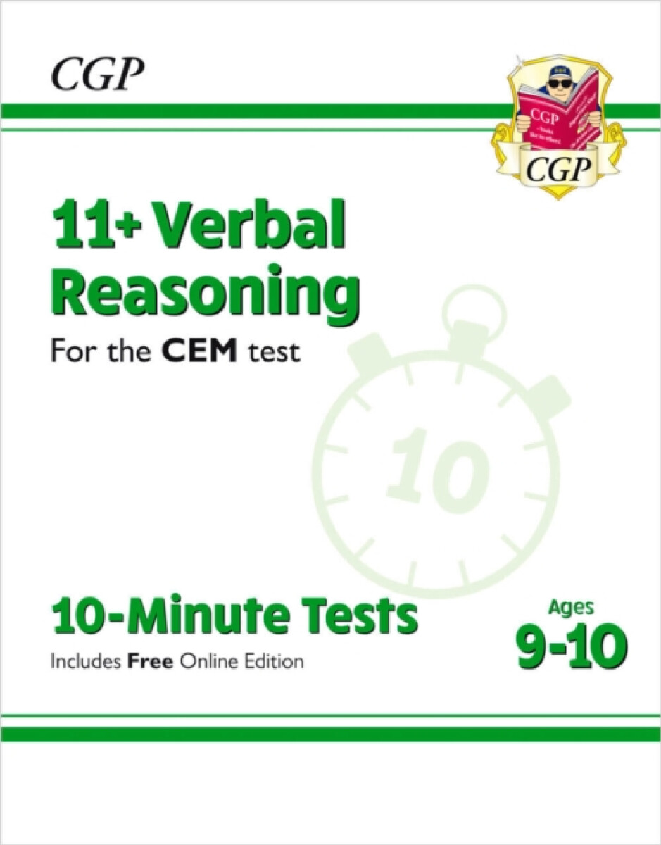 Kniha 11+ CEM 10-Minute Tests: Verbal Reasoning - Ages 9-10 (with Online Edition)
