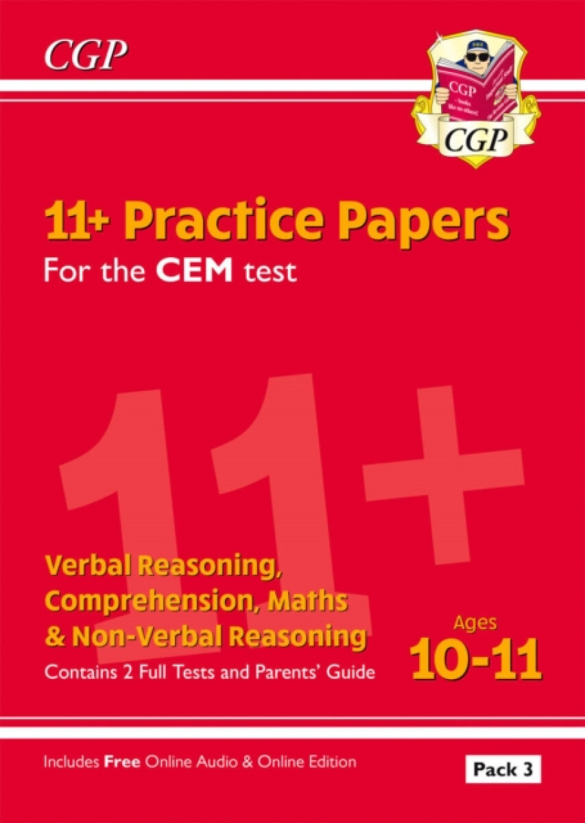 Kniha 11+ CEM Practice Papers: Ages 10-11 - Pack 3 (with Parents' Guide a Online Edition)