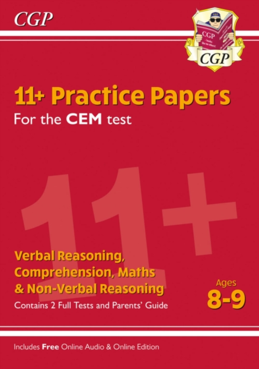 Kniha 11+ CEM Practice Papers - Ages 8-9 (with Parents' Guide & Online Edition)