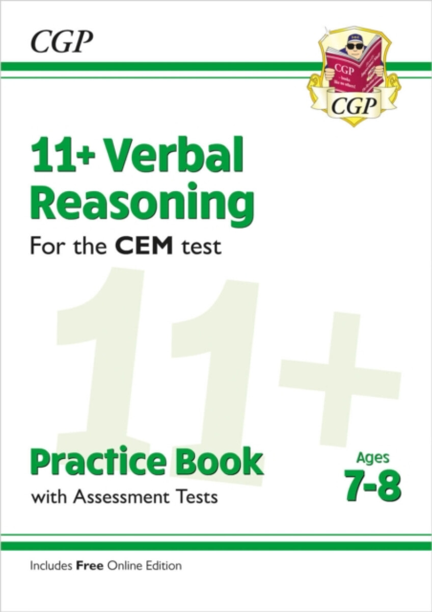 Kniha 11+ CEM Verbal Reasoning Practice Book a Assessment Tests - Ages 7-8 (with Online Edition)
