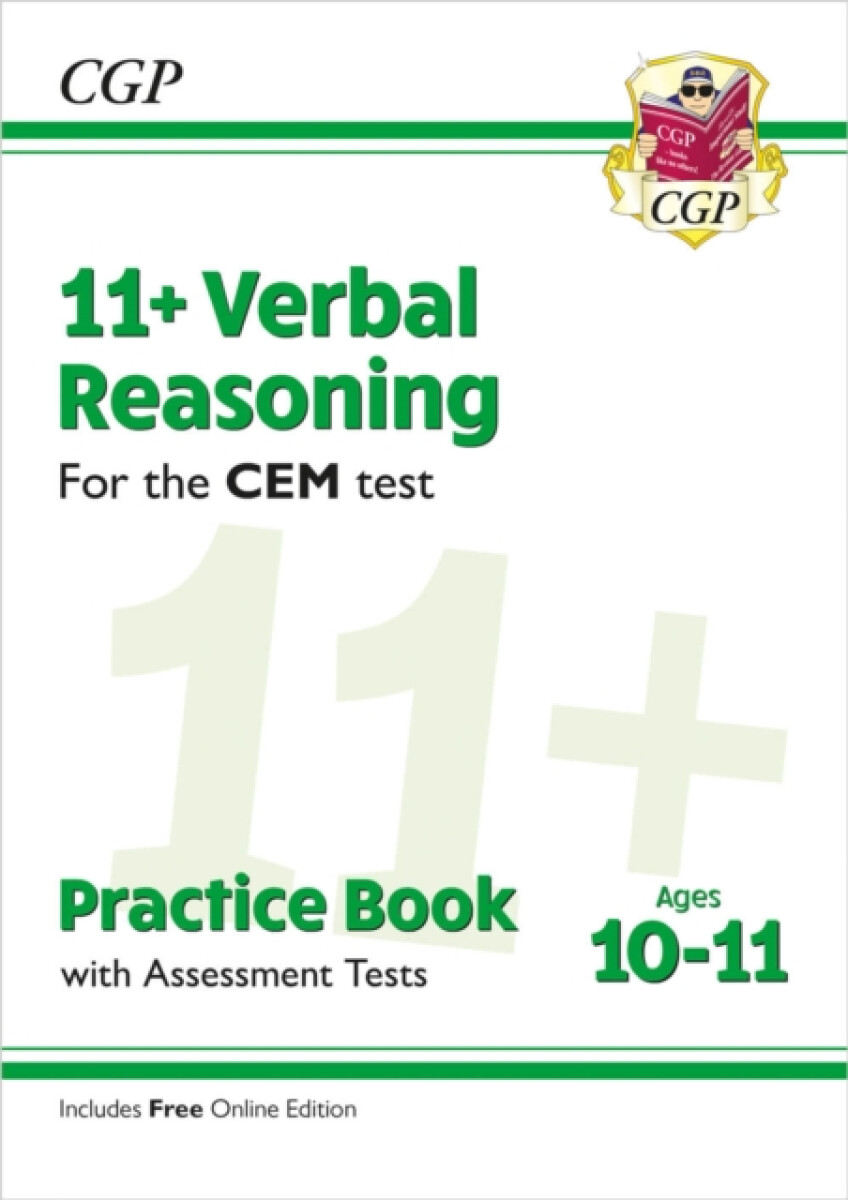 Kniha 11+ CEM Verbal Reasoning Practice Book a Assessment Tests - Ages 10-11 (with Online Edition)