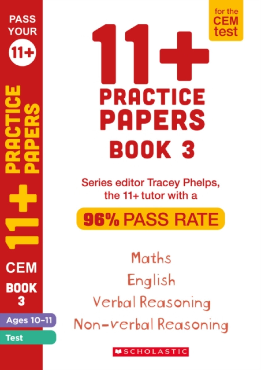 Kniha 11+ Practice Papers for the CEM Test Ages 10-11 - Book 3