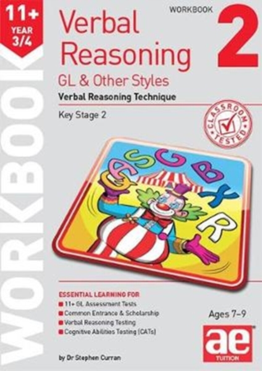Kniha 11+ Verbal Reasoning Year 3/4 GL a Other Styles Workbook 2