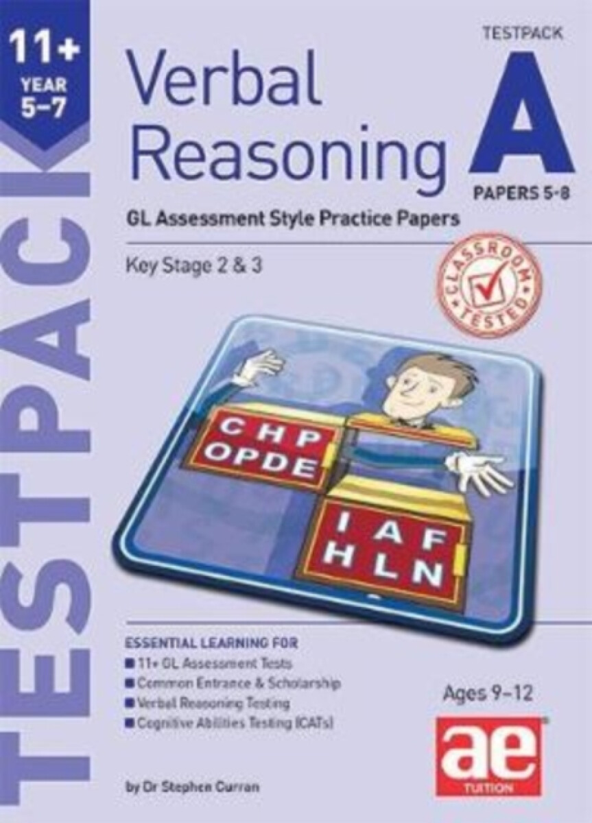 Kniha 11+ Verbal Reasoning Year 5-7 GL a Other Styles Testpack A Papers 5-8