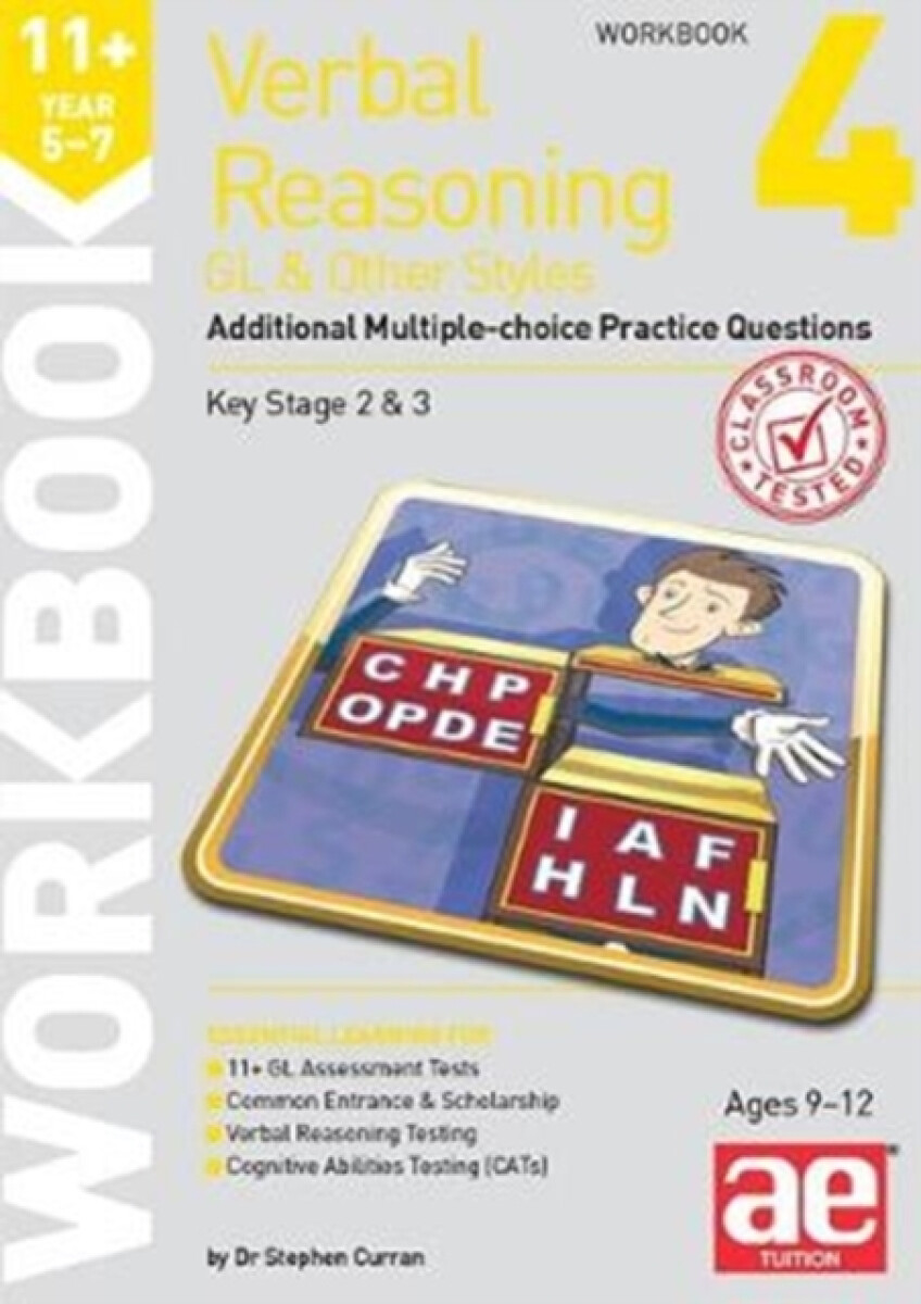 Kniha 11+ Verbal Reasoning Year 5-7 GL a Other Styles Workbook 4