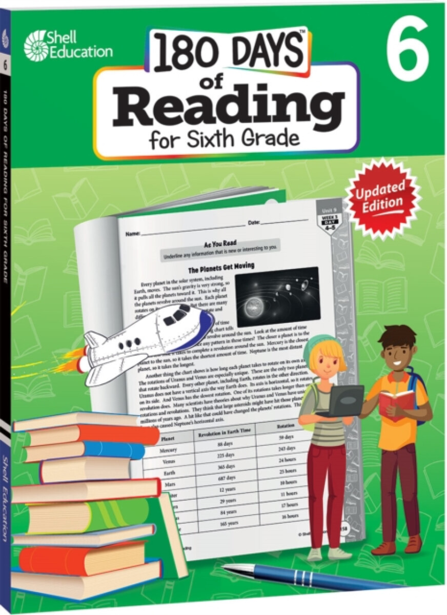 Kniha 180 Days(TM): Reading for Sixth Grade, 2nd Edition