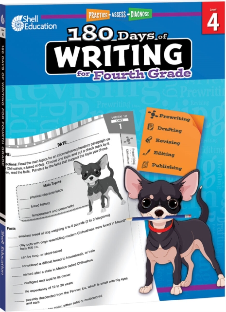 Kniha 180 Days of Writing for Fourth Grade