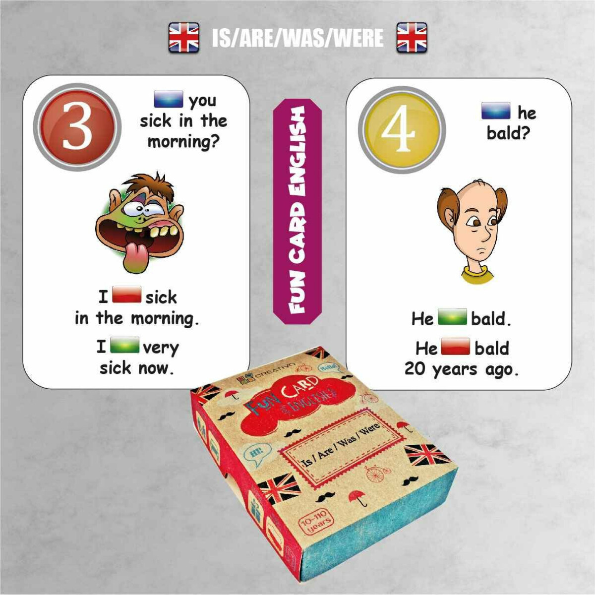 Fun Card English: Is/Are/Was/Were