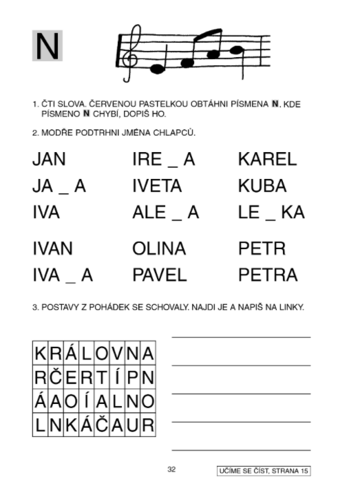 Učíme se číst, pracovní sešit - Jana Wagnerová (obrázek 4)