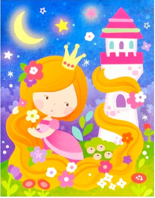 Vyškrabávací obrázky – Princezna 16,5 x 21 cm (2 ks)