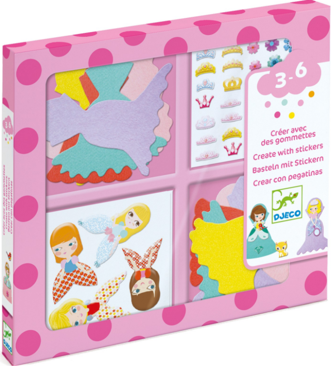 Samolepkový set roztomilé princezny