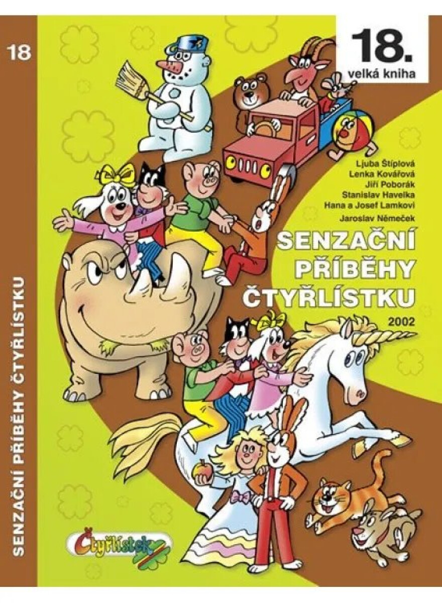 Kniha Senzační příběhy Čtyřlístku. (18. kniha) 2002