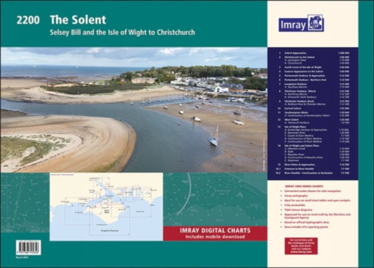 Levně 2200 The Solent Chart Pack - Imray