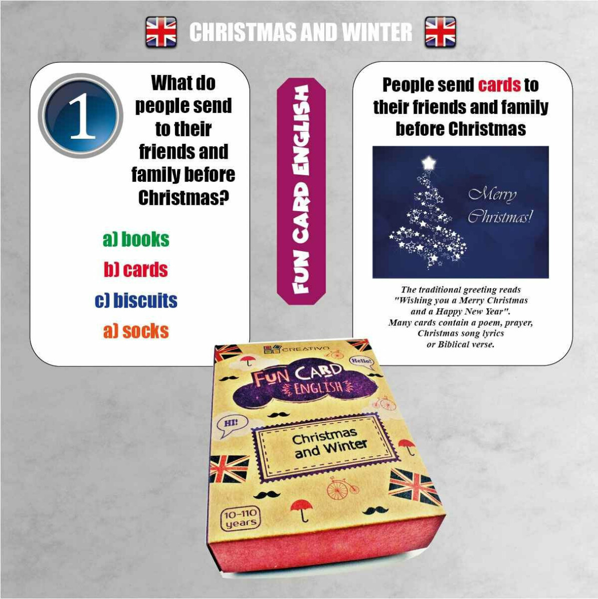 Fun Card English: Christmas and Winter