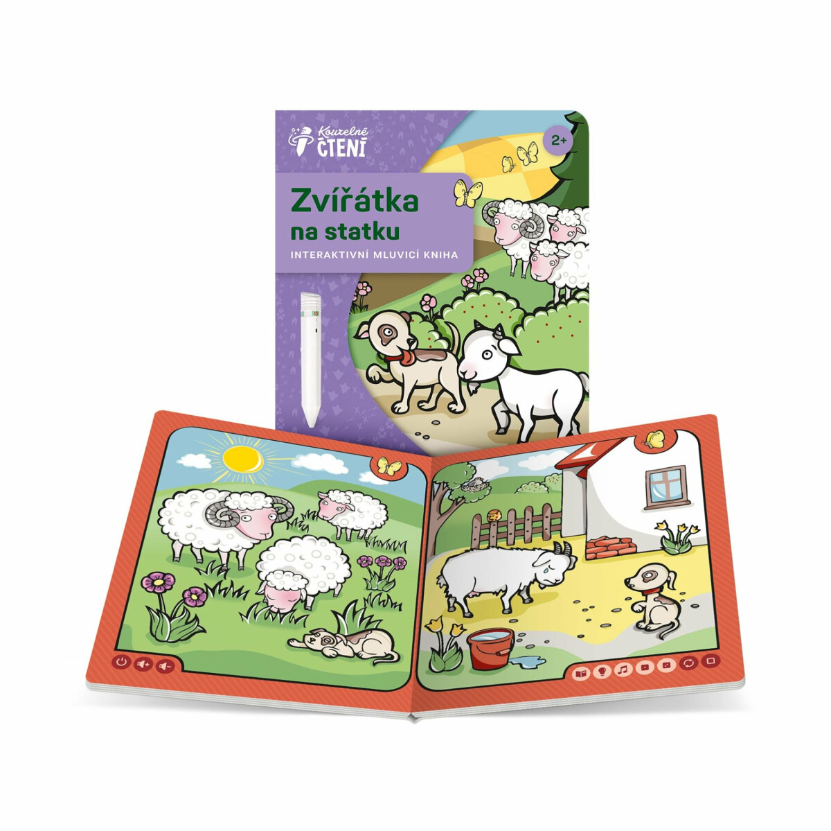 Kniha Zvířátka na statku - Kouzelné čtení Albi (obrázek 6)