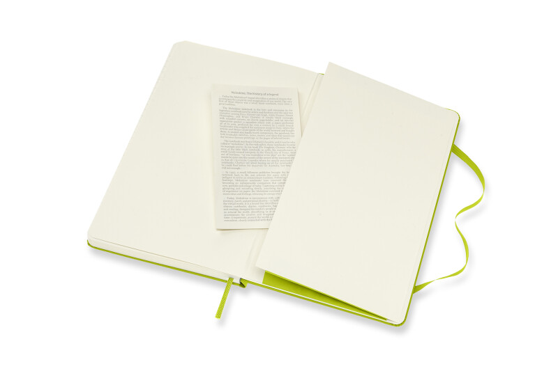 Zápisník Moleskine - tvrdé desky, L, linkovaný - limetka (obrázek 5)