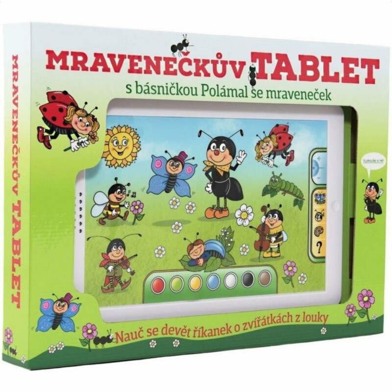Mravenečkův tablet plast na baterie se zvukem v krabici