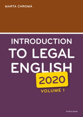 Kniha Introduction to Legal English Volume I.