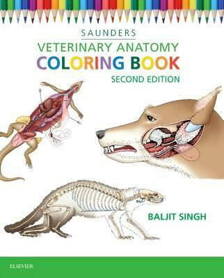 Kniha Veterinary Anatomy Coloring Book