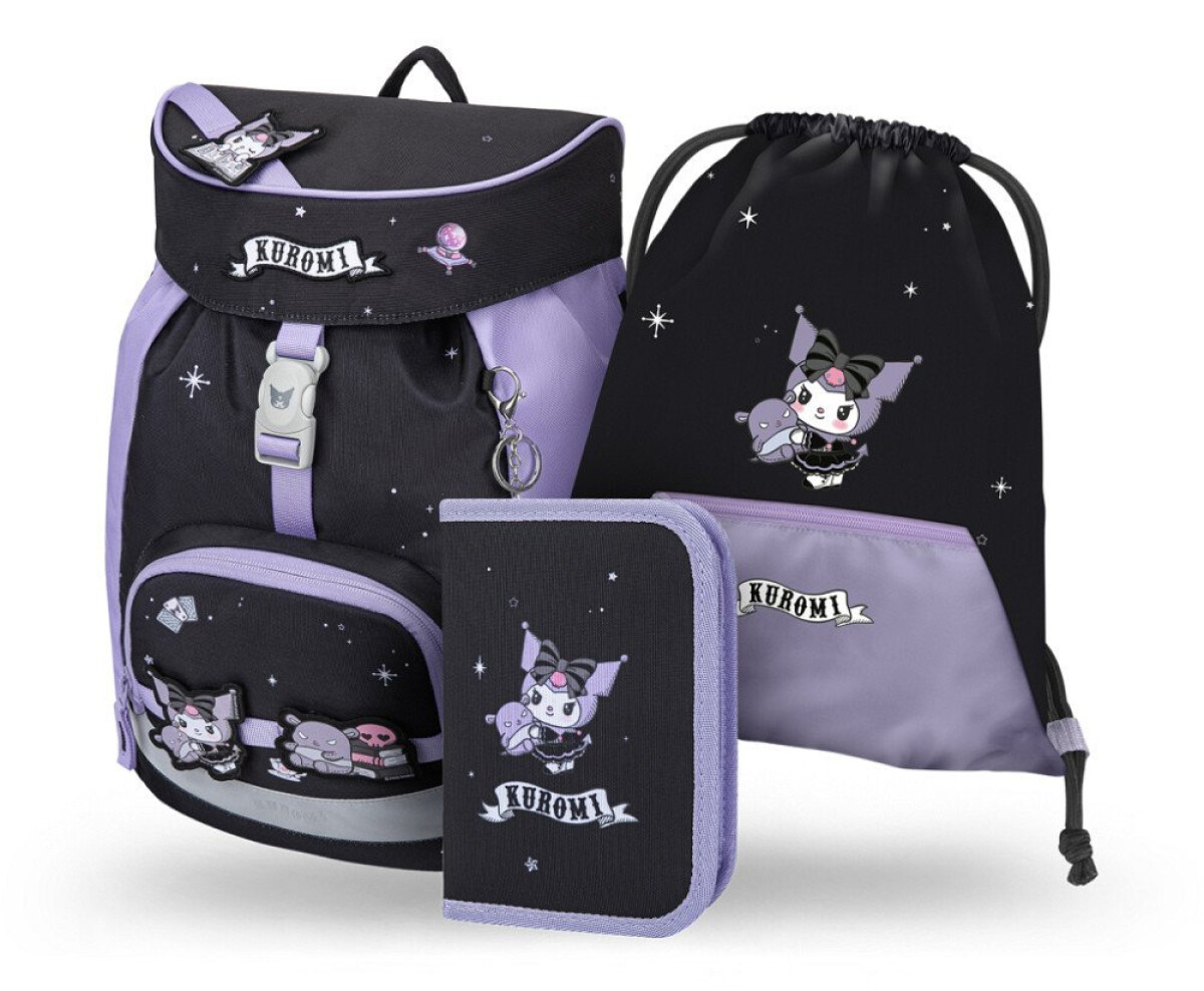 Kniha 3 SET Airy Kuromi Fortune Dream: batoh, penál, sáček