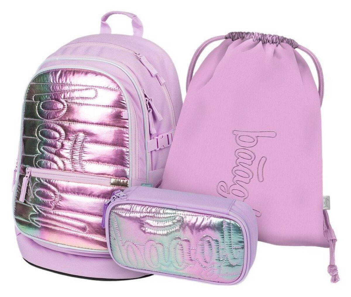 Kniha 3 SET Core Lavender: batoh, penál, sáček GRS