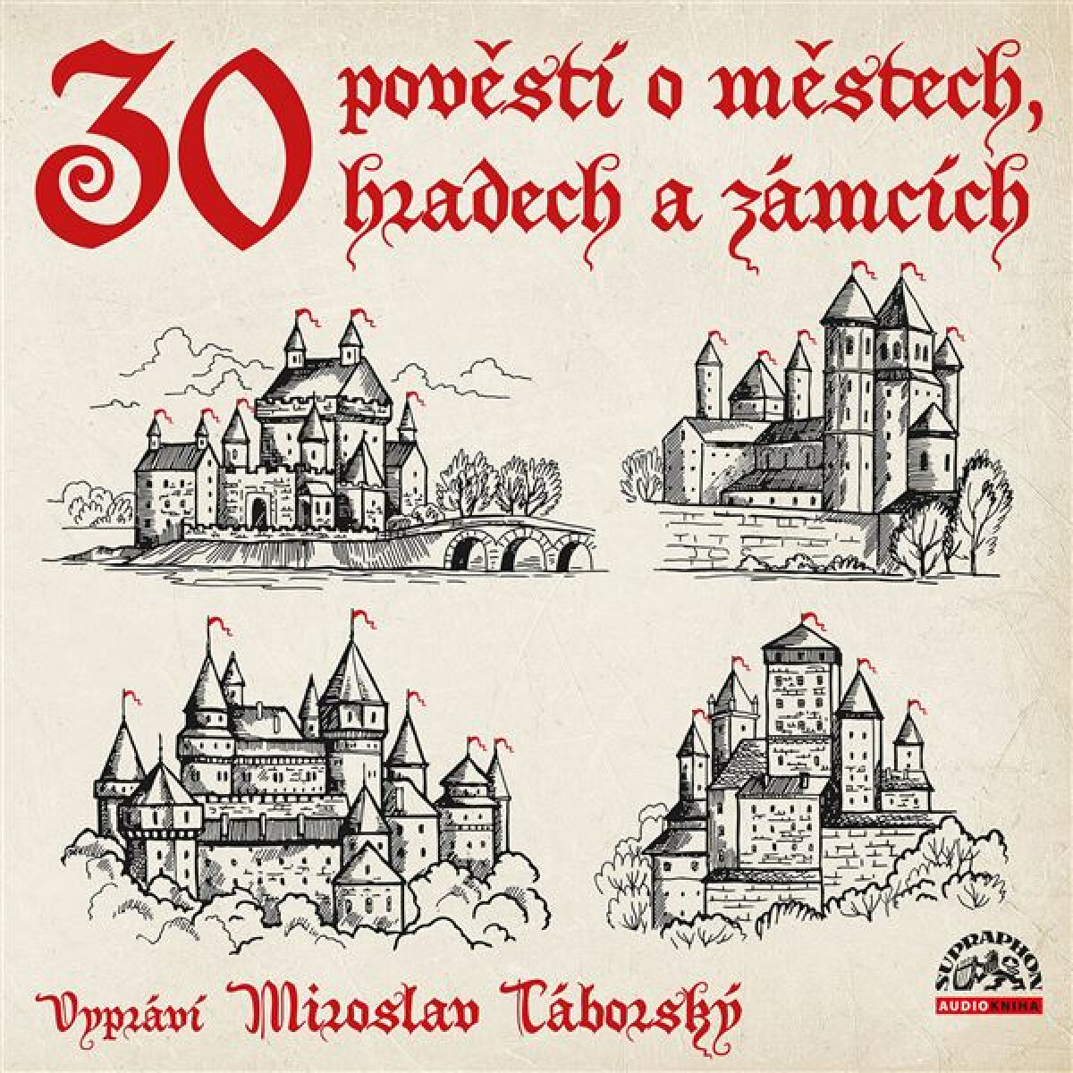 Levně 30 pověstí o městech, hradech a zámcích - Josef Pavel - audiokniha