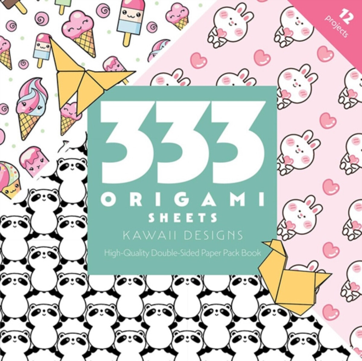 Kniha 333 Origami Sheets Kawaii Designs