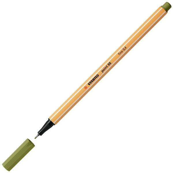Liner Stabilo point 88 – 37 matná zelená