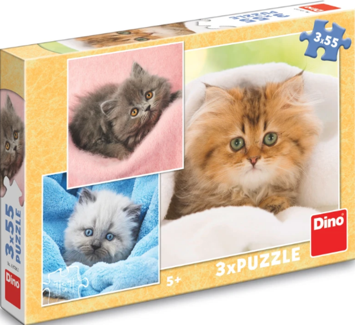 Levně Puzzle Roztomilá koťátka 3x55 dílků