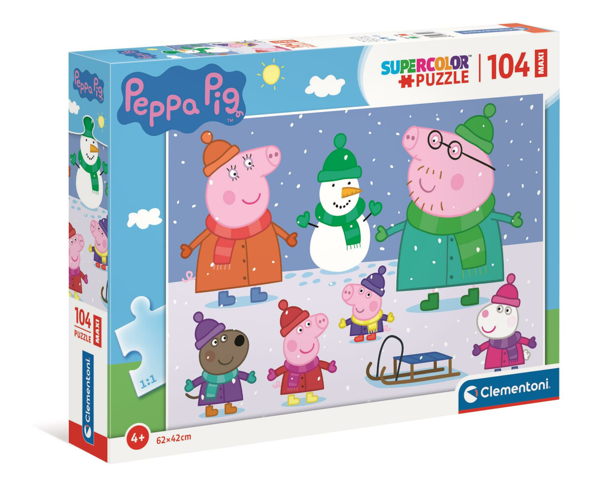 Clementoni Puzzle Maxi - Peppa Pig, 104 dílků