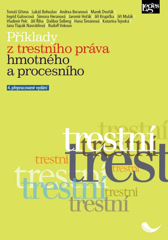 Kniha Příklady z trestního práva hmotného a procesního