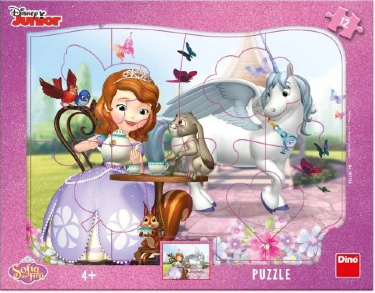 Levně Puzzle Sofie na čaji 12 dílků deskové