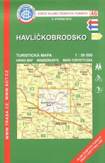 Havlíčkobrodsko /KČT 46 1:50T Turistická mapa