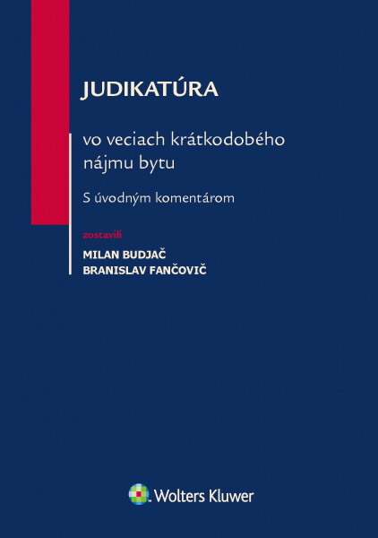 Kniha Judikatúra vo veciach krátkodobého nájmu bytu