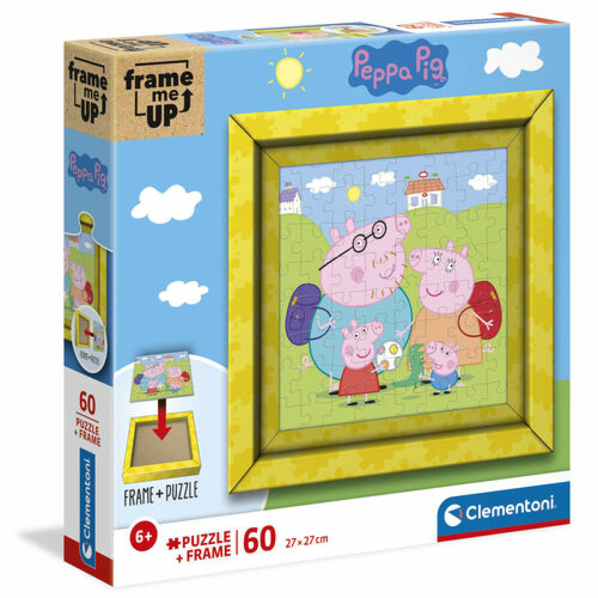 Clementoni Puzzle Frame me up - Prasátko Peppa 60 dílků