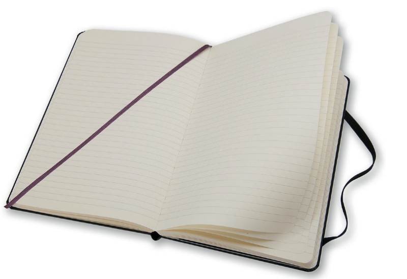 Zápisník MOLESKINE tvrdý linkovaný černý L (obrázek 4)