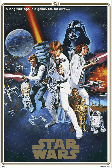 Plakát 61x91,5cm – Star Wars - 40th Anniversary One Sheet B