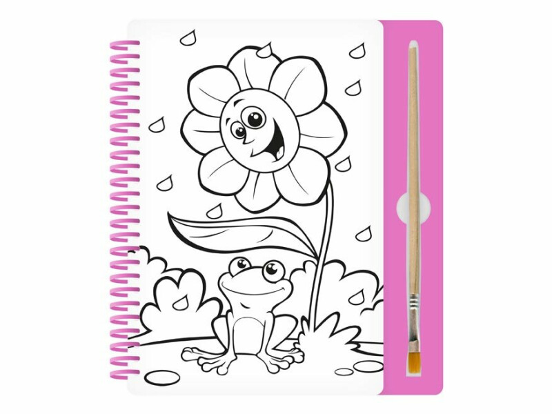 Malování vodou 8B - blok 15x22cm se spirálou 8 listů + štětec - Obrázek 3