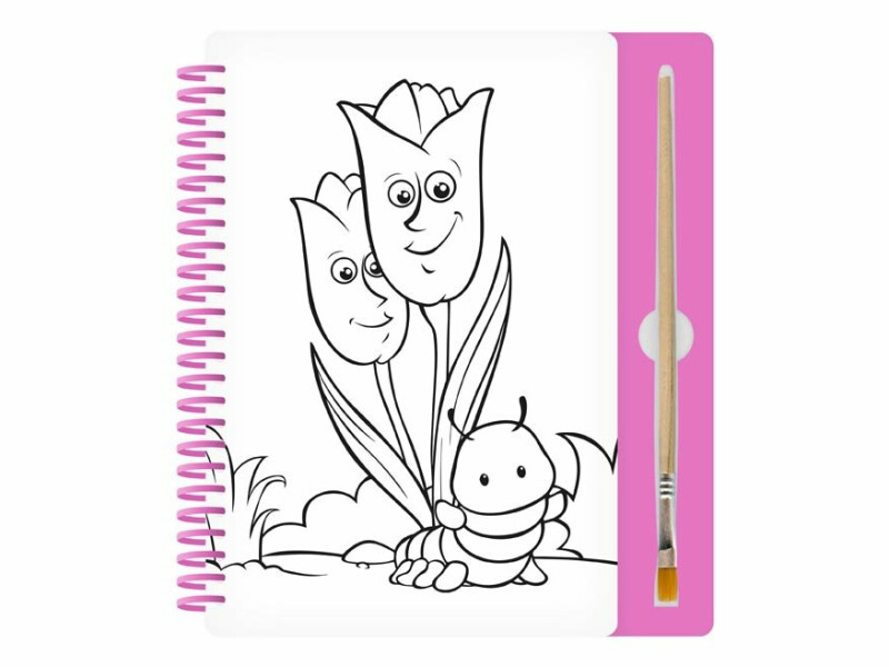 Malování vodou 8B - blok 15x22cm se spirálou 8 listů + štětec - Obrázek 5